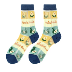 Spring And Summer Women Thin Mid-Tube Fashion Flower Mesh Socks