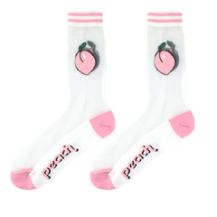 Spring And Summer Women Thin Mid-Tube Fashion Flower Mesh Socks
