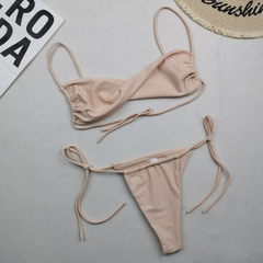 Women'S Sexy Solid Color Bikini Swimwear