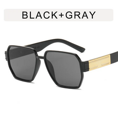 Women Fashion Polygon Large Frame Sunglasses