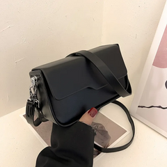 Women Casual Design Solid Color Large Capacity Square Shoulder Handle Bag