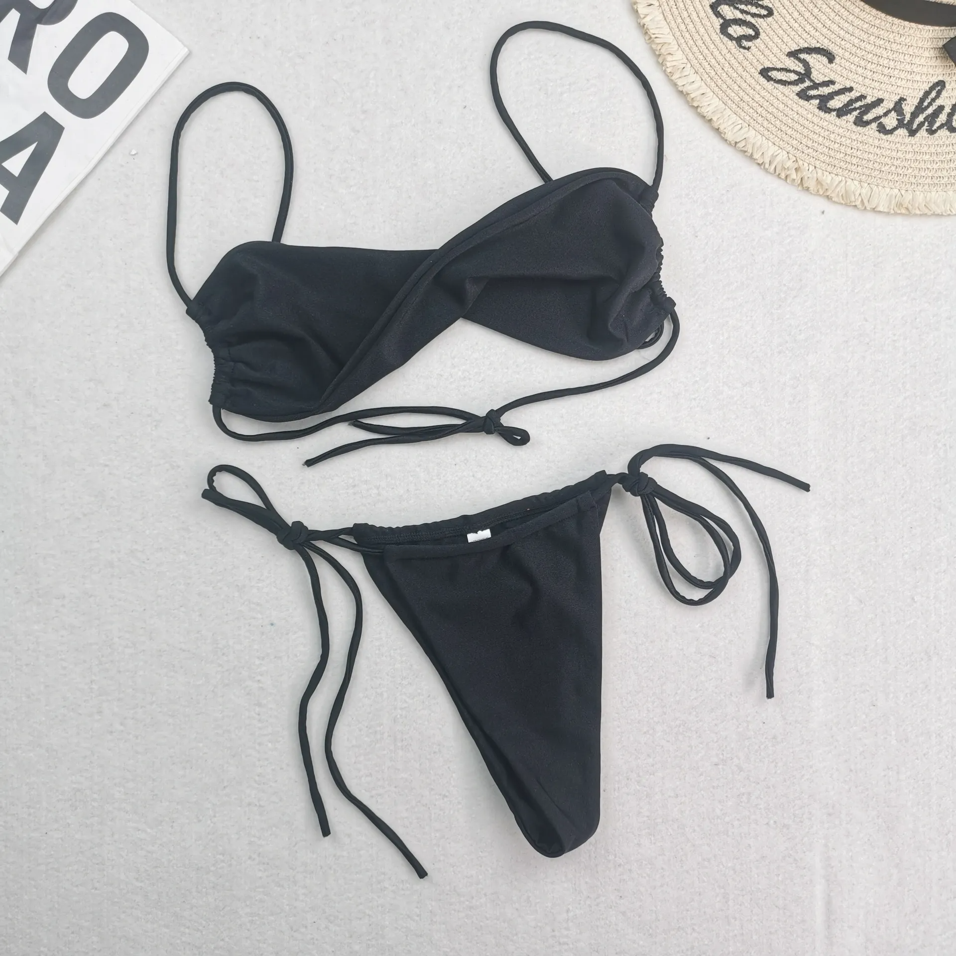 Women'S Sexy Solid Color Bikini Swimwear