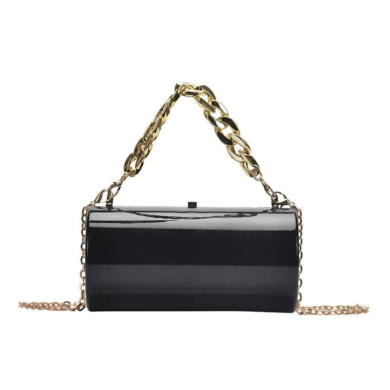Women Fashion Candy Color Bright Round Shoulder Bag