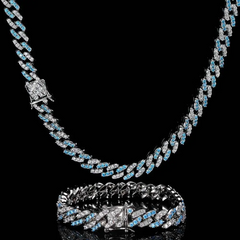 Women Men 9Mm Zircon Rhinestones Hiphop Necklac