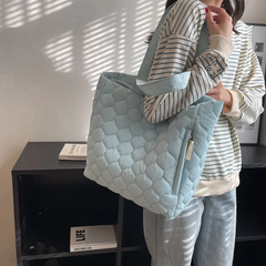 Women Fashion Casual Large Capacity Bucket Canvas Tote Bag
