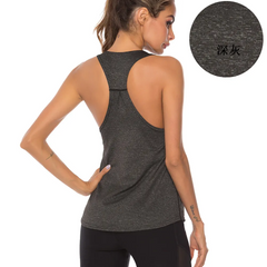 Women Loose Moisture Wicking Sports Racerback Tank Top