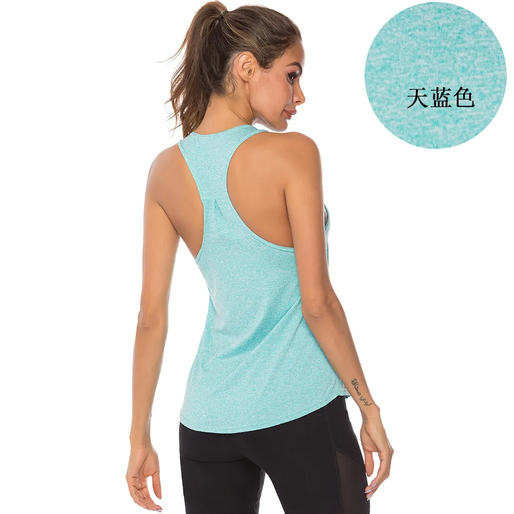 Women Loose Moisture Wicking Sports Racerback Tank Top
