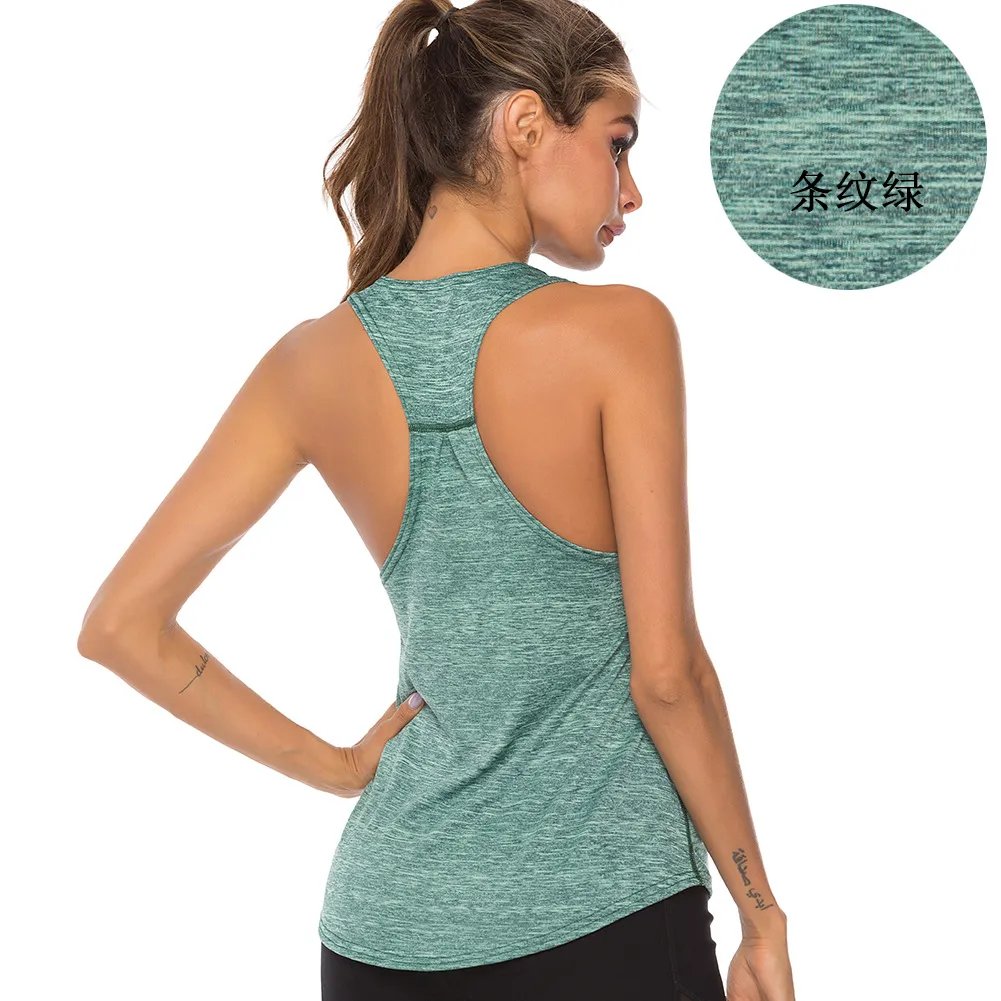Women Loose Moisture Wicking Sports Racerback Tank Top