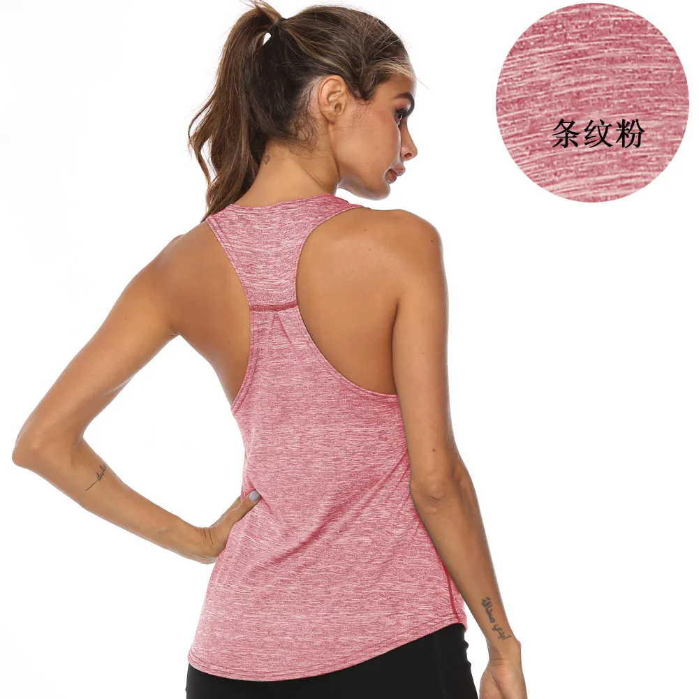Women Loose Moisture Wicking Sports Racerback Tank Top