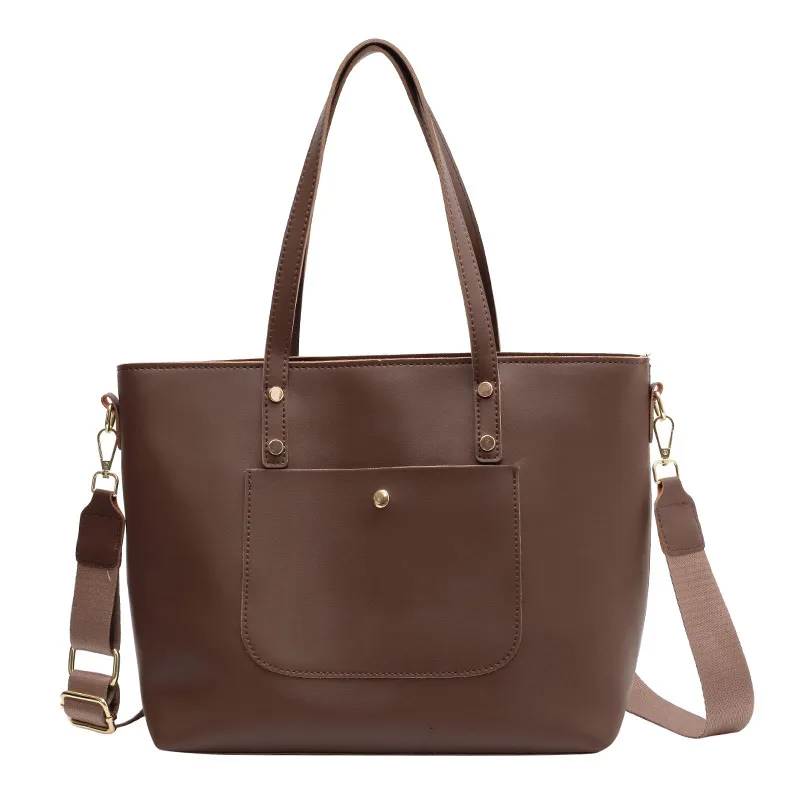 Women'S Fashion Large-Capacity Pu Leather Large-Capacity Shoulder Bag