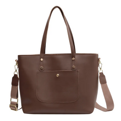 Women'S Fashion Large-Capacity Pu Leather Large-Capacity Shoulder Bag