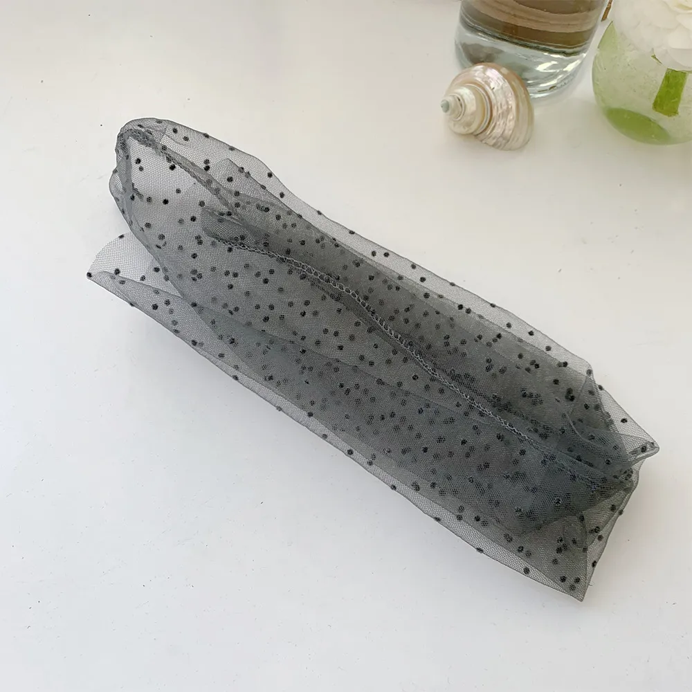 Women Fashion Transparent Mesh Dot Stacked Socks