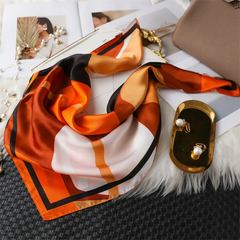 Geometric Color Matching Imitation Silk 70 Small Square