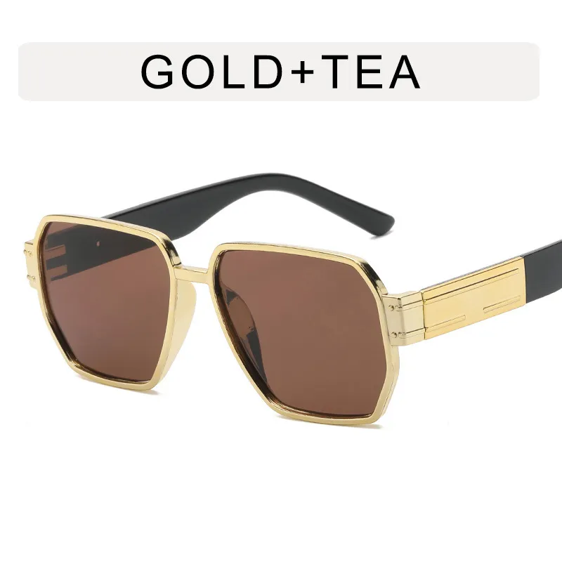 Women Fashion Polygon Large Frame Sunglasses
