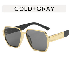 Women Fashion Polygon Large Frame Sunglasses
