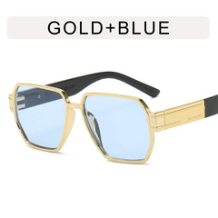 Women Fashion Polygon Large Frame Sunglasses