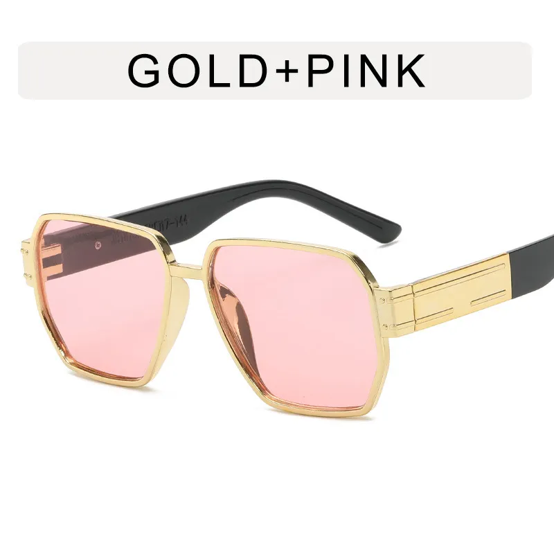 Women Fashion Polygon Large Frame Sunglasses