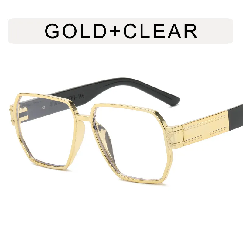 Women Fashion Polygon Large Frame Sunglasses