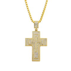 Whoelsale Hot Sale Men Fashion Classic Cross Pendant Necklace