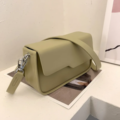 Women Casual Design Solid Color Large Capacity Square Shoulder Handle Bag
