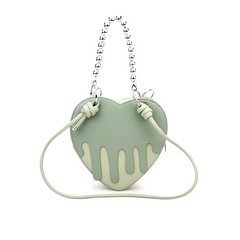 Women'S Fashion Design Dark Gothic Heart Chain Shoulder Bag