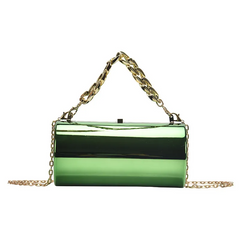 Women Fashion Candy Color Bright Round Shoulder Bag