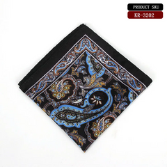 Men Business Paisley Printed Suit Pocket Square