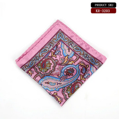 Men Business Paisley Printed Suit Pocket Square