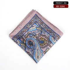 Men Business Paisley Printed Suit Pocket Square