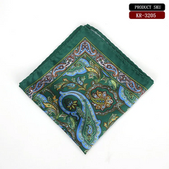 Men Business Paisley Printed Suit Pocket Square