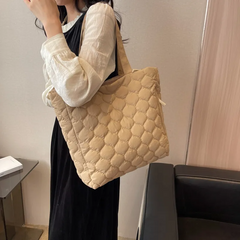 Women Fashion Casual Large Capacity Bucket Canvas Tote Bag