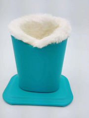 Simple Fashion Plush Litchi Pattern Glasses Display