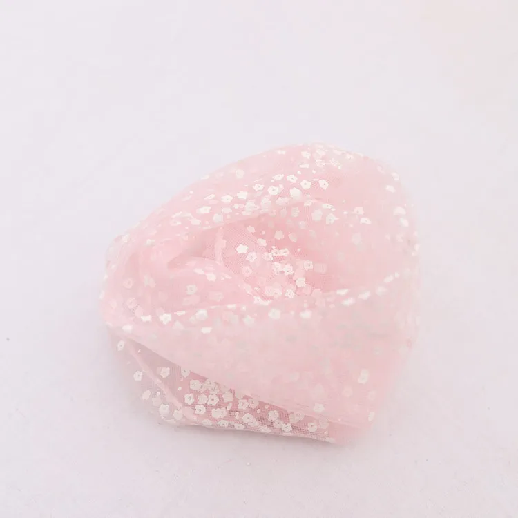 Women Fashion Spring Floral Printed Tulle Summer Mesh Piled Socks