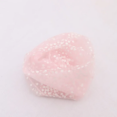 Women Fashion Spring Floral Printed Tulle Summer Mesh Piled Socks