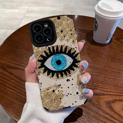 Vintage Nordic Blue Eye Apple Phone Case