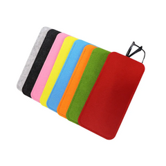 Simple Solid Color Square Felt Glasses Bag