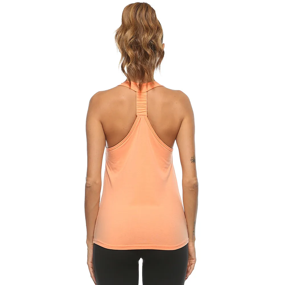 Women Loose Breathable Running Fitness U-Neck Slim Fit Sports Vest