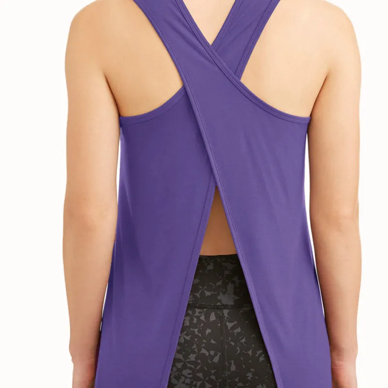 Women Loose Breathable Backless Running Fitness Sports Vest