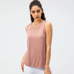 Women'S Loose Casual Quick Dry Breathable Yoga Sports Vest