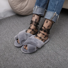 Ultra-Thin Mid-Tube Women Thin Summer Mesh Hollow Socks