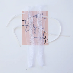 Women Fashion Gauze Lace Bow Pile Socks