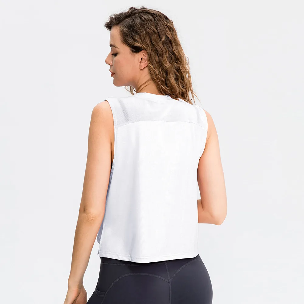 Women'S Loose Casual Sports Fitness Sleeveless Breathable Quick Dry Vest