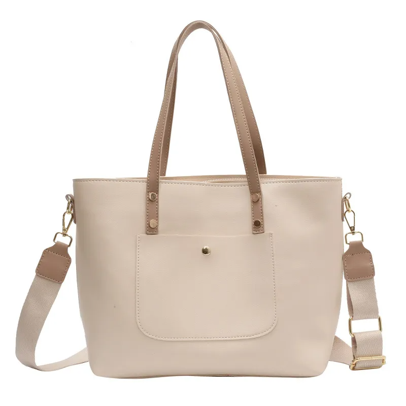 Women'S Fashion Large-Capacity Pu Leather Large-Capacity Shoulder Bag