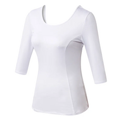 Women'S Fitness Running Tight Quick Dry Back Crossover Long Sleeve Sports Top