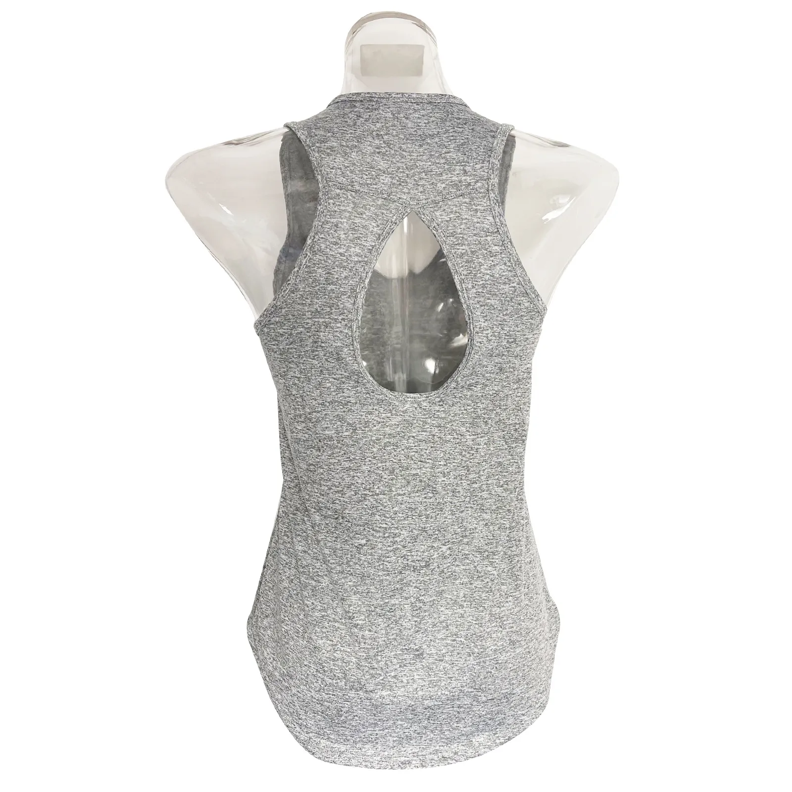 Women Fitness Sports U-Neck Sleeveless Solid Color Ice Silk Vest