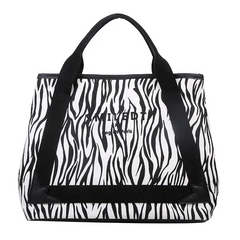 Women Fashion Casual Letter Pattern Large Capacity Canvas Tote Shoulder Bag