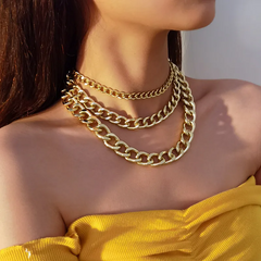 Fashion Chain Design Multilayer Necklaces