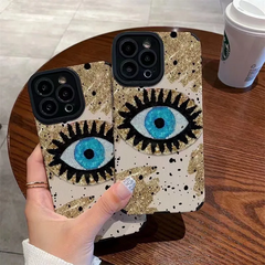 Vintage Nordic Blue Eye Apple Phone Case