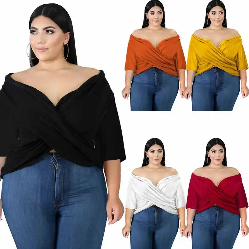 Women Solid Color Dolman Sleeve Irregular Blouse