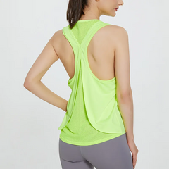 Women Running Fitness Sleeveless Quick Dry Sports Vest